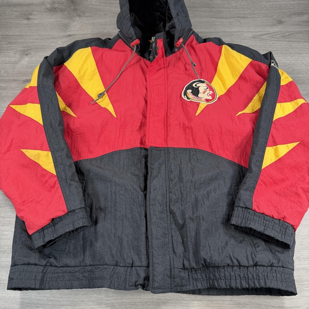 Vintage Florida State Seminoles Jacket Mens XL Sharktooth NCAA Football Apex One